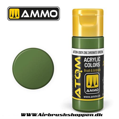 ATOM-20074 Zinc Chromate Green  -  20ml  Atom color